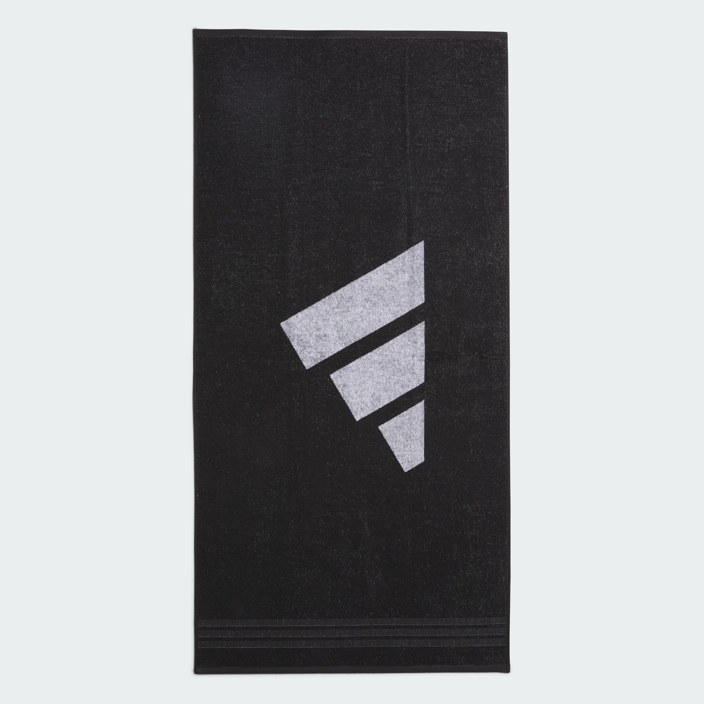 adidas Unisex Adulto Performance Towel Large Towel, Black/White, One Size
