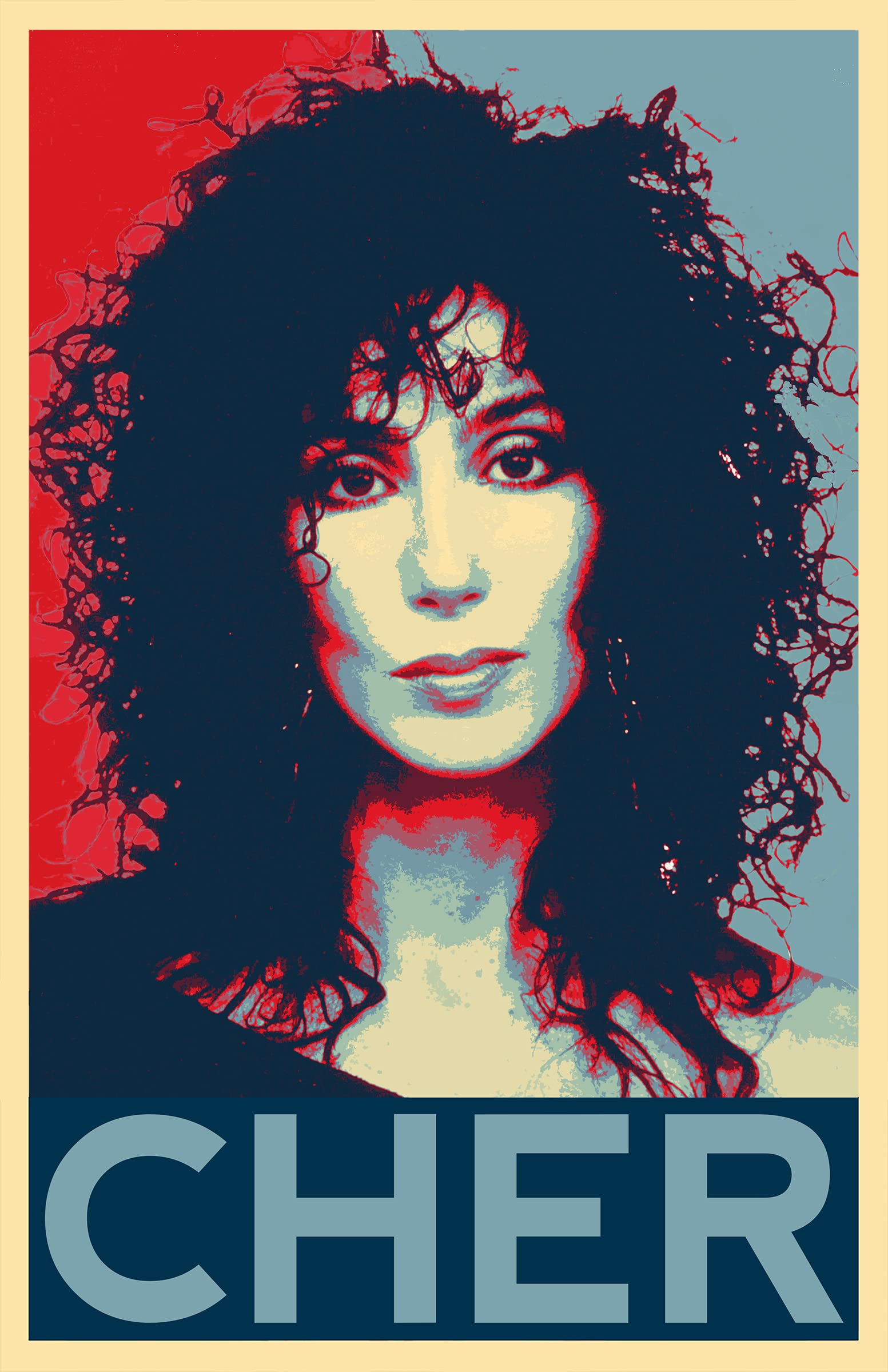 Amazon.com: Cher Illustration - Pop Music Icon Pop Art Home Decor