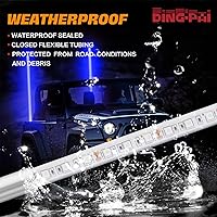 Vista 56 de Luces LED para látigo con bandera, antena de seguridad, lámpara de látigos con bandera para cuatrimotos, UTV, todoterreno, duna de arena, Buggy RZR