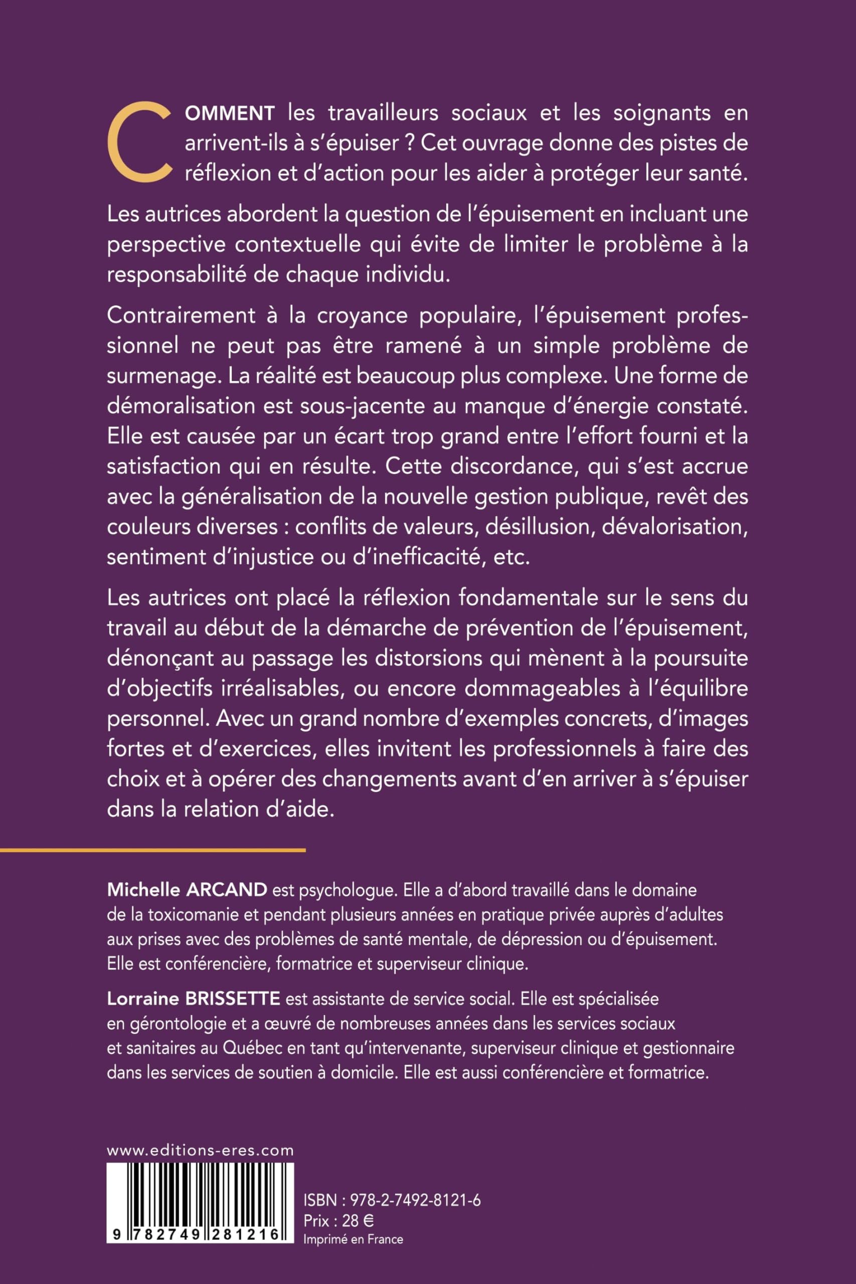 Accompagner sans s'épuiser: Guide à l’intention des professionnels de la relation d’aide