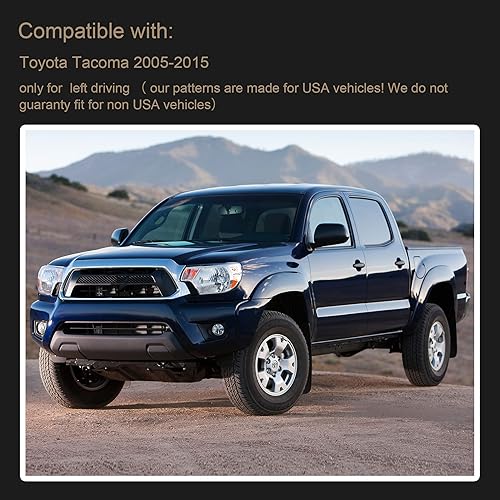 Miniatura 5 de SPEEDWOW Tapete para cubierta de tablero de instrumentos compatible con Toyota Tacoma 2005-2015