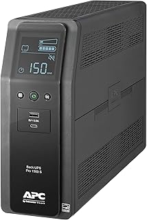 APC UPS 1500VA Sine Wave UPS bateria de reserva, fonte de alimentação de bateria de reserva BR1500MS2, AVR, 10 tomadas, (2) portas de carregador USB  