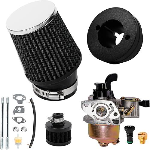 JMCHstore Kit adaptador de filtro de aire de carburador para Monster Mega Moto MMB80 MMB105, Coleman B100 RB100 105cc, Motovox MBX10 Baja DB30 97cc
