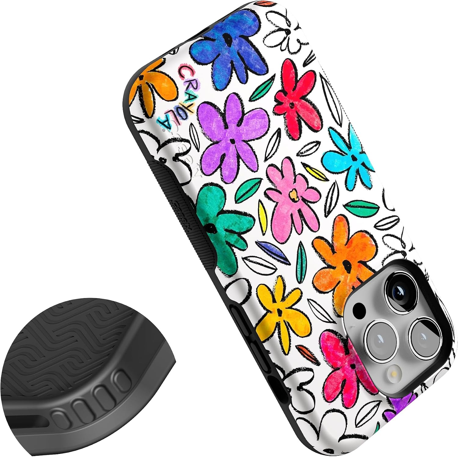Casely iPhone 14 Pro Case | Outside the Lines | Crayola Marker | Bold Protective Design | Compatible with MagSafe