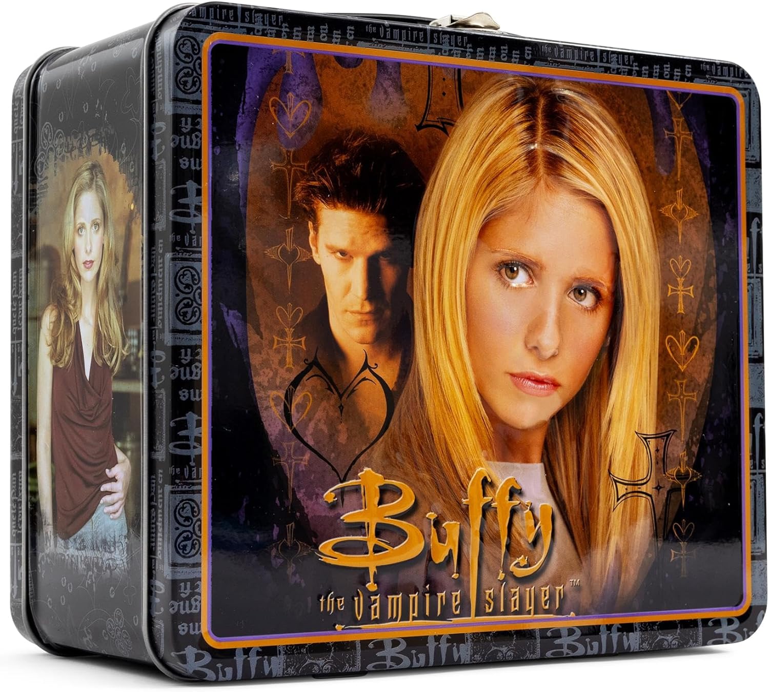 Buffy The Vampire Slayer Retro-Style Metal Lunchbox | Reusable Storage Tin Container