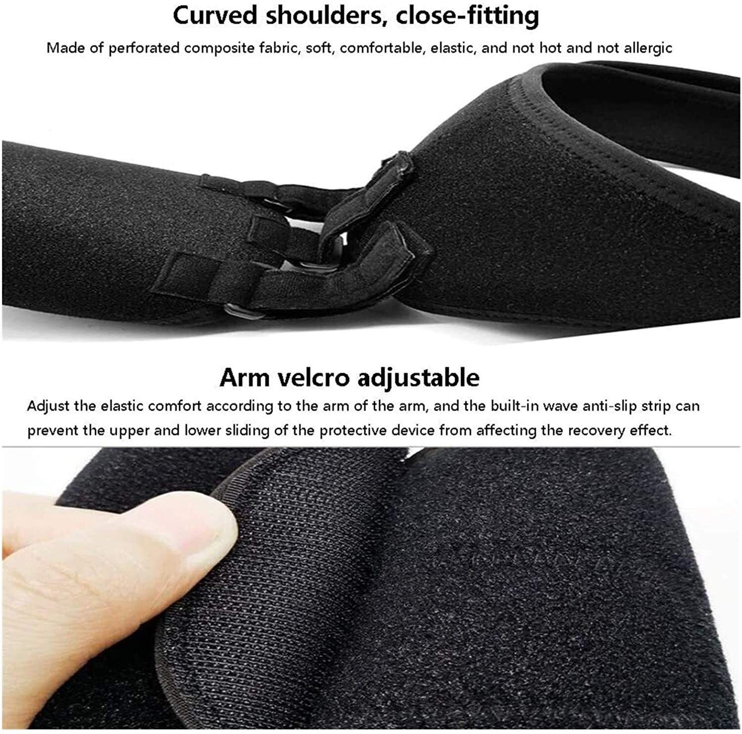 Soportes de Hombro Ajustables, Soporte de subluxación de Hombro, inmovilizadores, Soporte de Brazo, Correa de fijación para rehabilitación de hemiplejía de accidente cerebrovascular