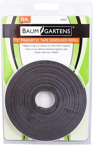 Miniatura 5 de Zeus 66022 - Rollo de cinta magnética ancha y flexible autoadhesivo industrial