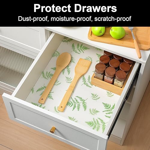 Vista 51 de Cooyes - Revestimiento para estantería de alacena, refrigerador, cajón, cocina, almacén, escritorio, tapete no adhesivo, antideslizante, duradero