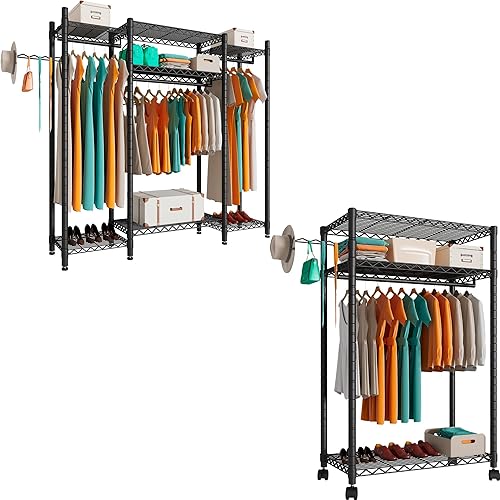 PUNION Perchero de ropa resistente, perchero de ropa, perchero portátil para colgar ropa