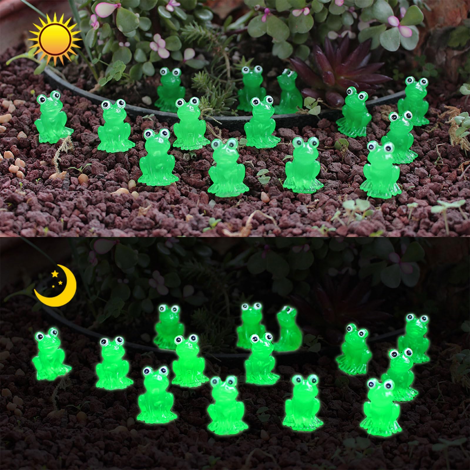 3pcs Deft Grenouilles Ornemandes De Bureau Grenouilles Artisanat De