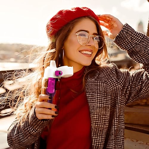 Miniatura 7 de Dafi Botella de agua filtrada con popote de 17 onzas, botella de agua sin BPA, reutilizable con filtro de carbono, botella purificadora a prueba de