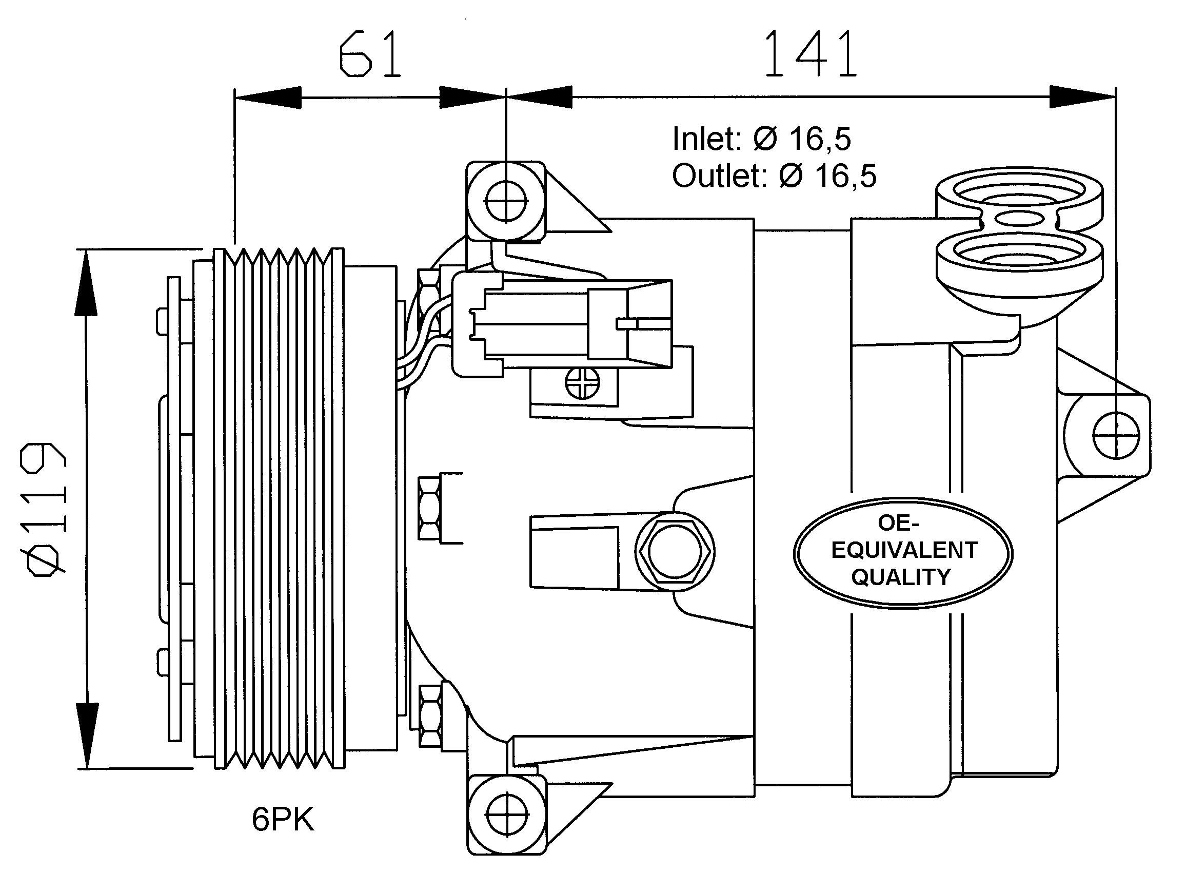 Nrf 32021 Compressore, Climatizzatore