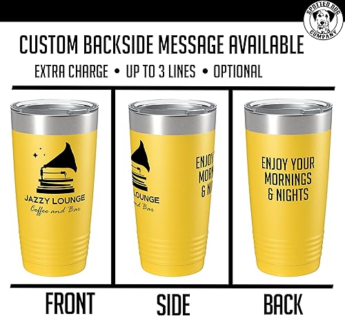 Miniatura 54 de Vaso personalizado de 20 onzas (17 colores) impreso aislado de acero inoxidable con recubrimiento en polvo con tapa, artículos promocionales