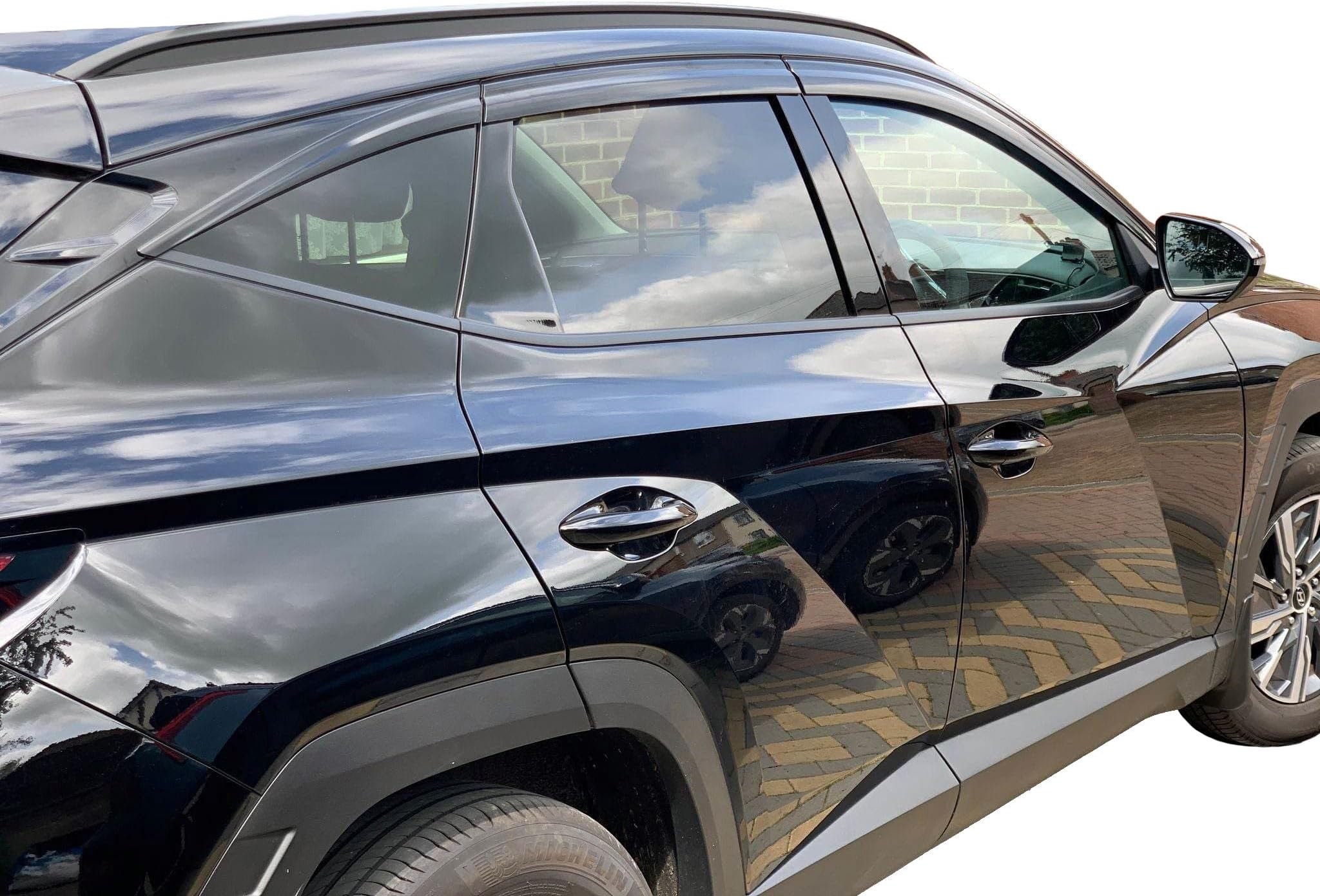 AUTO CLOVER Wind Deflectors Set for Hyundai Tucson 2021+ (6 pieces) Amazon.co.uk Automotive