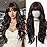 Esmee Long Wavy Brown Wigs for Women Natural Synthetic Hair Ombre Wig for Daily & Party Use