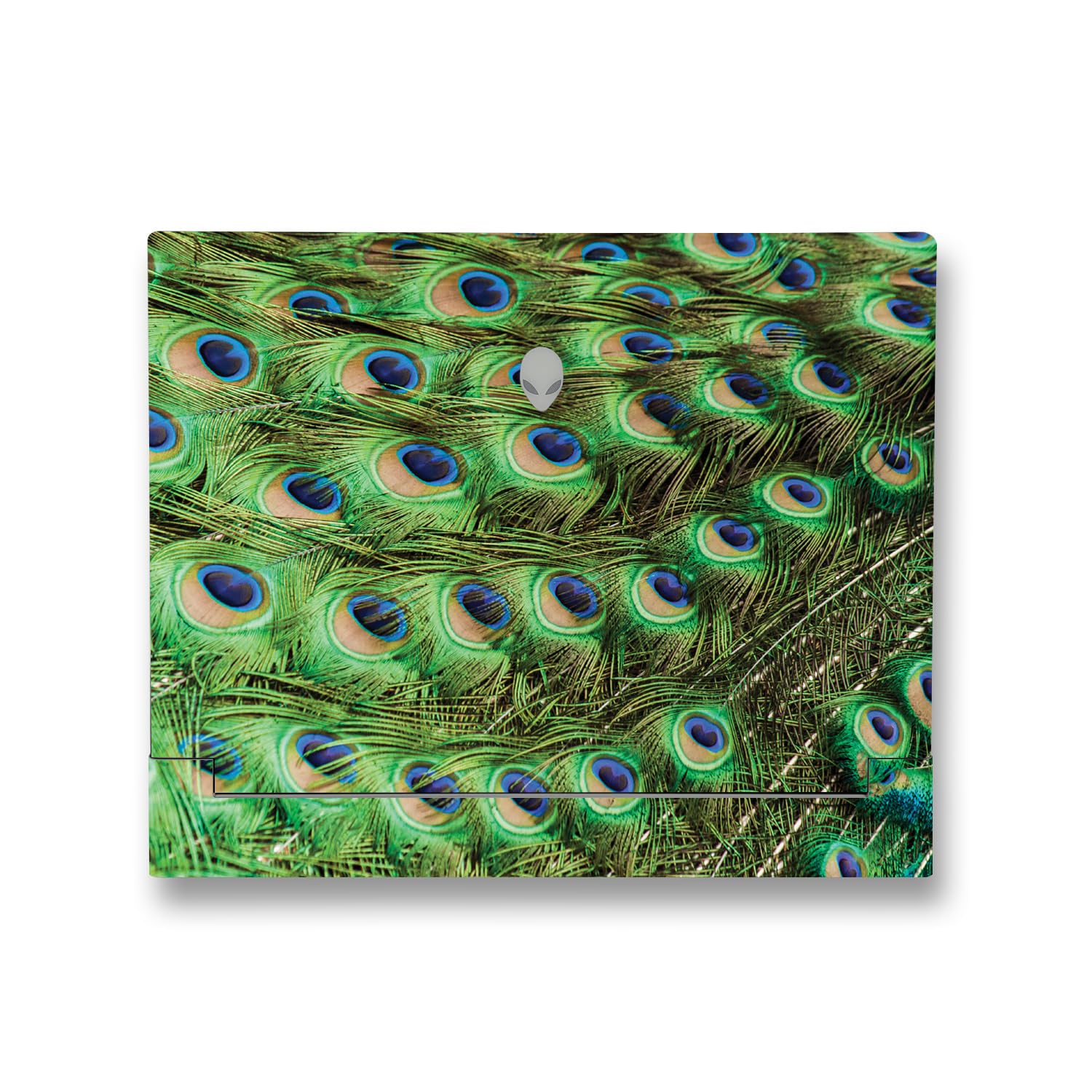 MightySkins Skin Compatible with Alienware X14 R2 (2023) Full Wrap Kit - Peacock Pattern | Protective, Durable, and Unique Vinyl Decal wrap Cover | Easy to Apply &amp; Change Styles | Made in The USA