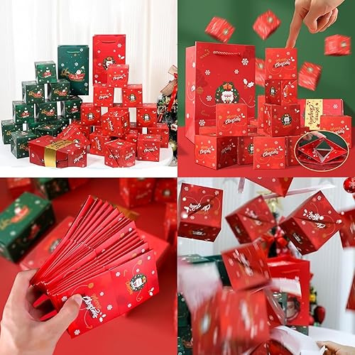 Miniatura 4 de Caja de regalo sorpresa explosión, caja sorpresa caja de regalo para dinero, caja de regalo sorpresa explosión para dinero Navidad, caja de regalo