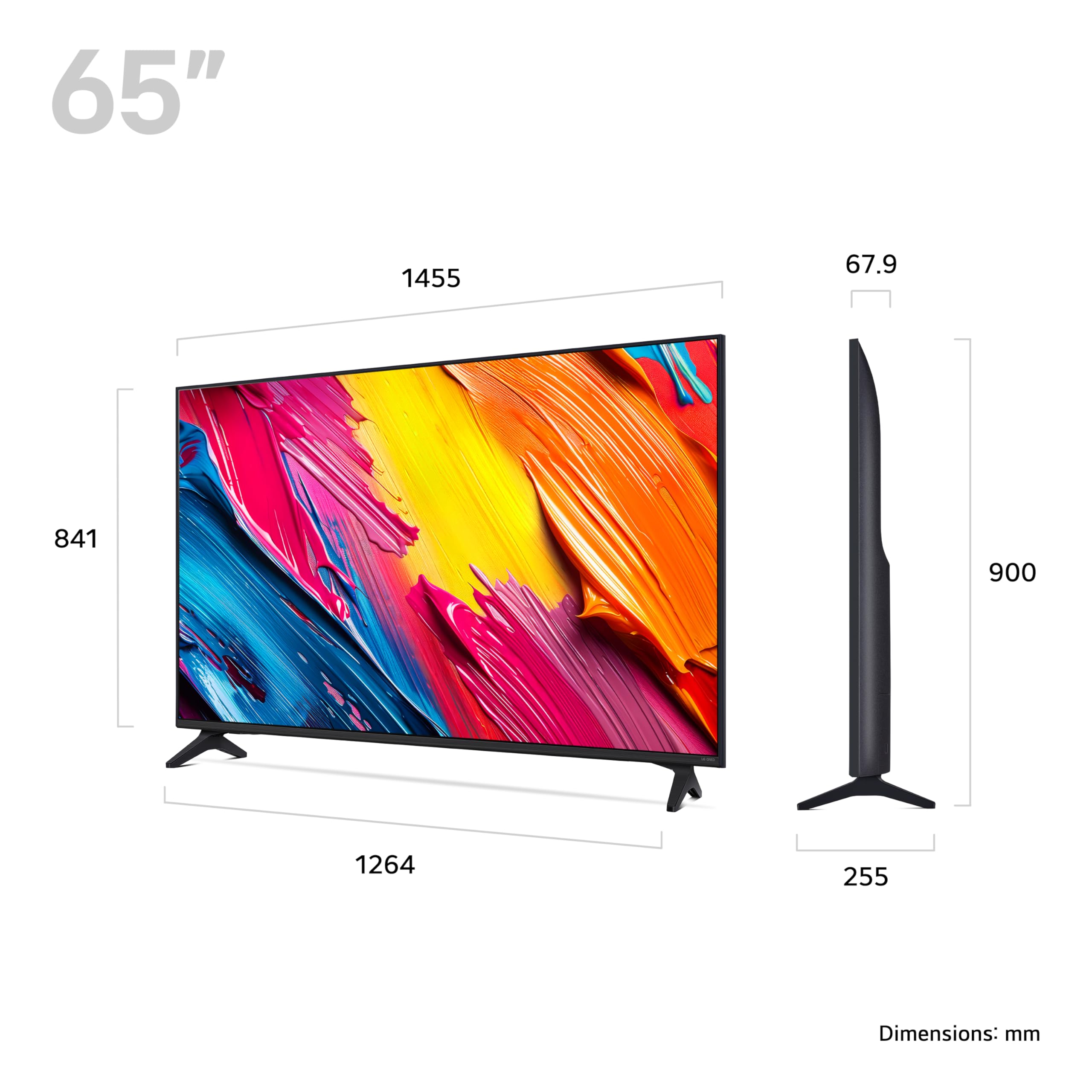 LG 65QNED70A6A 65-Inch 4K UHD Smart TV (α7 AI Processor, Amazon Alexa, 60Hz) [Model 2025] — view 3