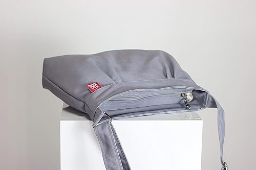 Miniatura 5 de Small Canvas Crossbody Purse Bag for Women Washable Pleated Everyday Casual Zipper Closure Eco-Friendly Vegan Girl Bag Adjustable Long Strap