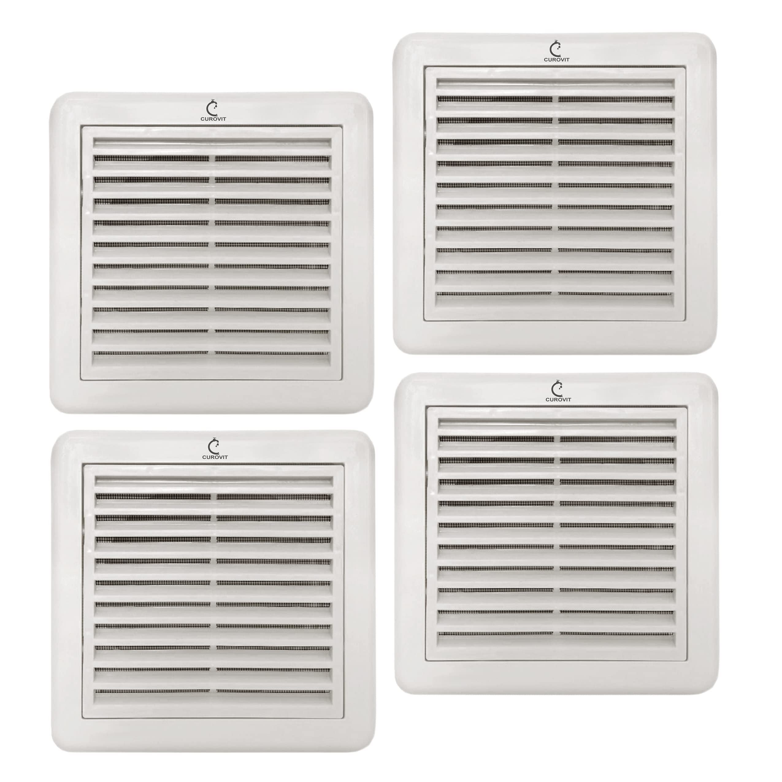 CUROVIT PVC Square 150mm (6") 4 PC Vent Pipe Cap/Cover For Anti Cockroach/Lizards/Insects & Dust Controller For Bathroom/Office/Kitchen Chimney Ventilation. (B09SBDRXCV) Amazon Price History, Amazon Price Tracker