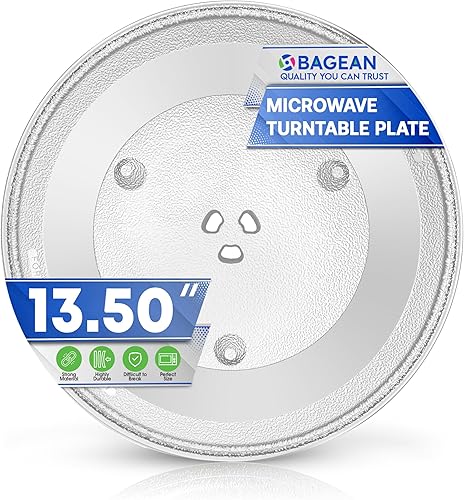 Placa de repuesto para microondas de 13.5 pulgadas para F06015Q00AP Panasonic - Placa giratoria de vidrio para microondas, bandeja giratoria para