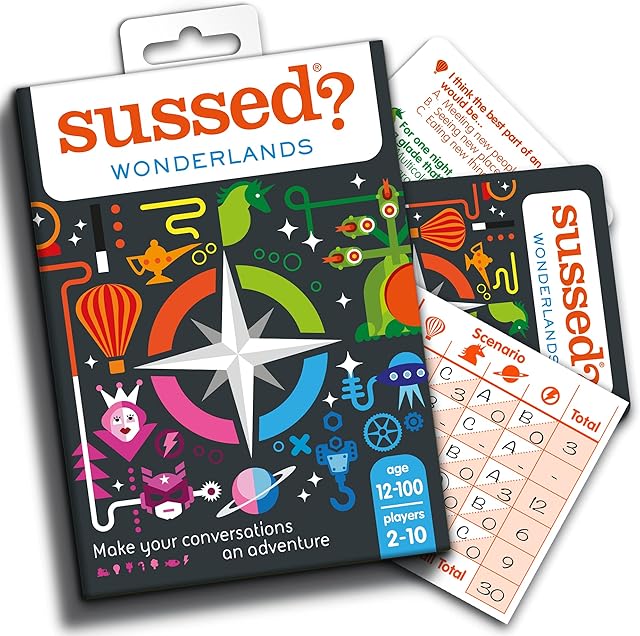 SUSSED The Weird Would You Rather Game | Conversation Game for Kids 12+, Teens and Adults | Family-Friendly | Deck: Fantasy Wonderlands