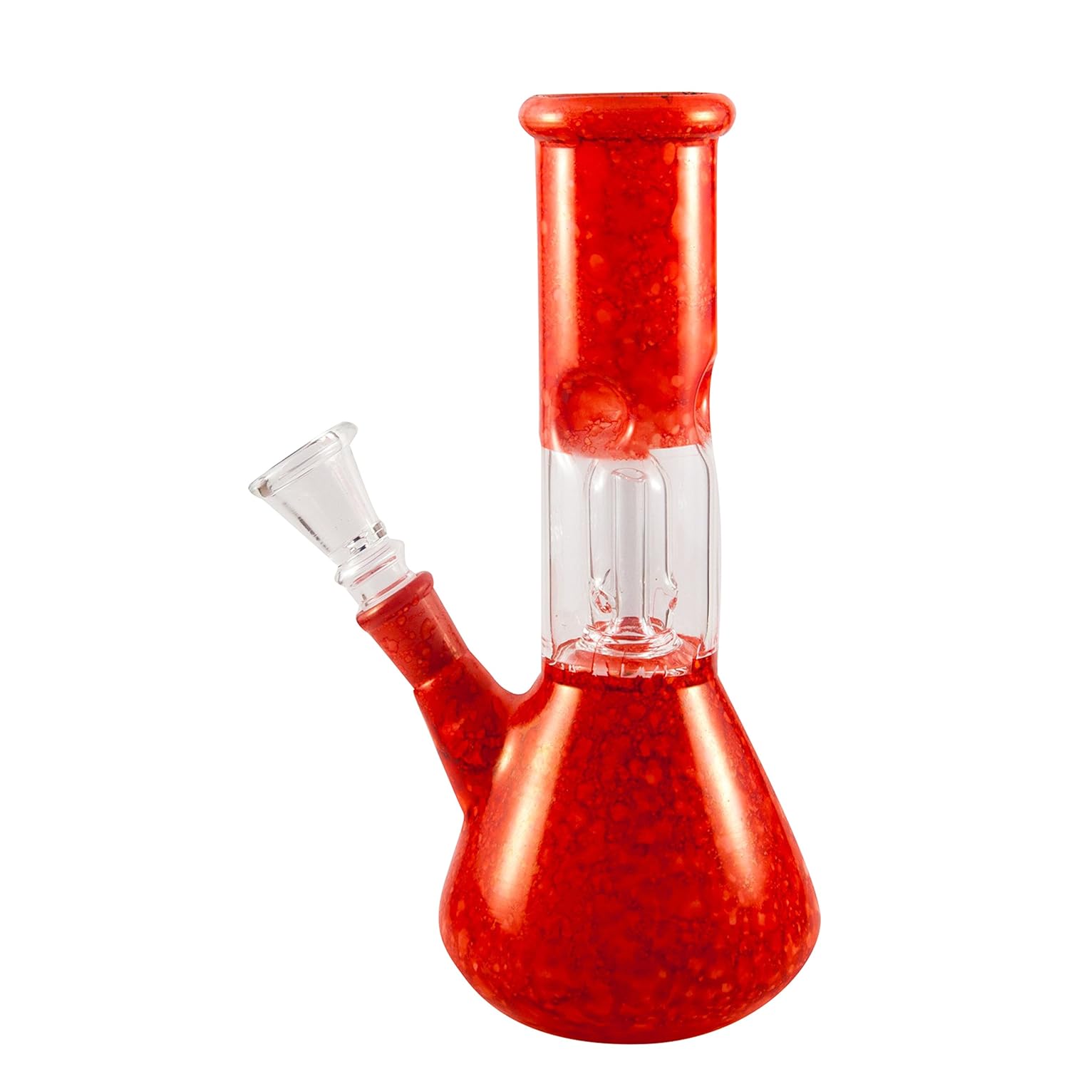 Buy India Bongs Orange Burning Lava Single Percolator Ice Glass Bong