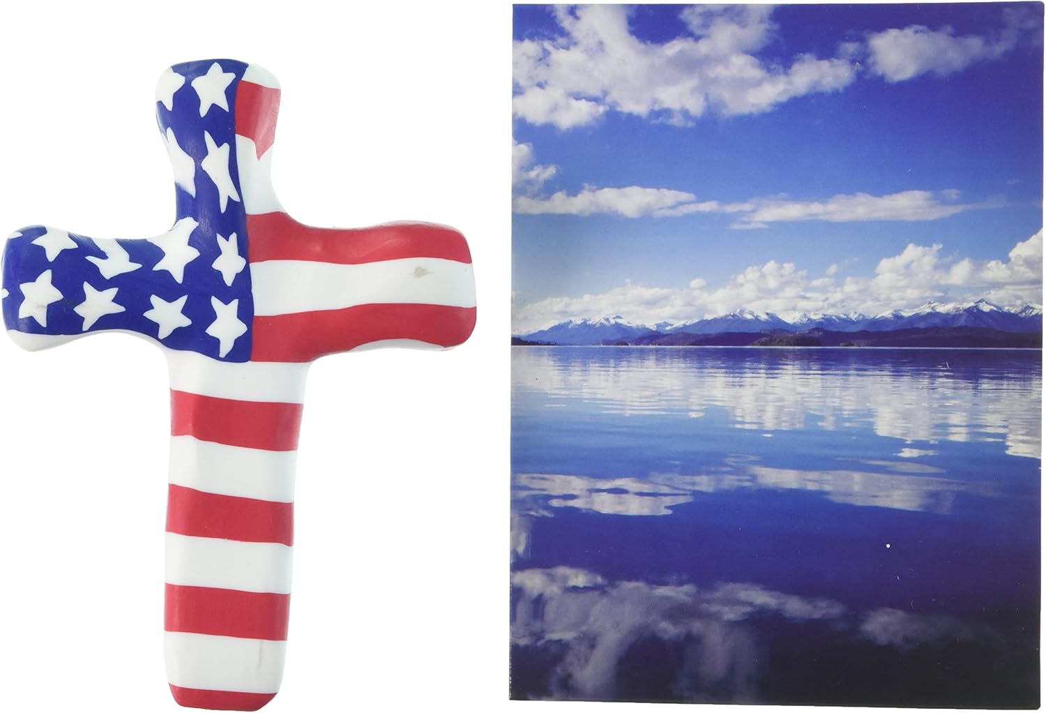 Calypso Studios by First & Main Patriotic Hand Held Comforting Cross