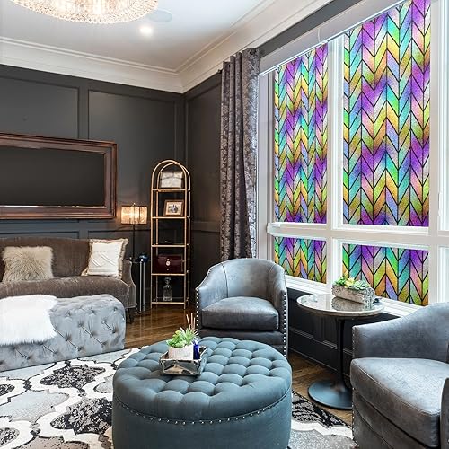 Miniatura 5 de Película de privacidad para ventana de vidrio arco iris, película de privacidad para ventana, película de privacidad para ventana, película de