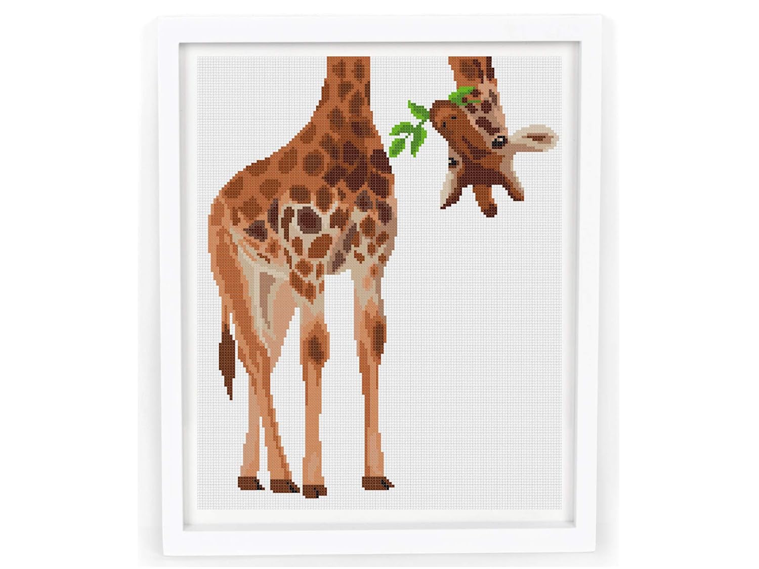 Cross Stitch Patterns Funny PDF, Cute Giraffe Cross Stitch Pattern Design for Beginners, Easy Modern Counted Simple Animal Cross Stitch Chart, Materials are NOT Included