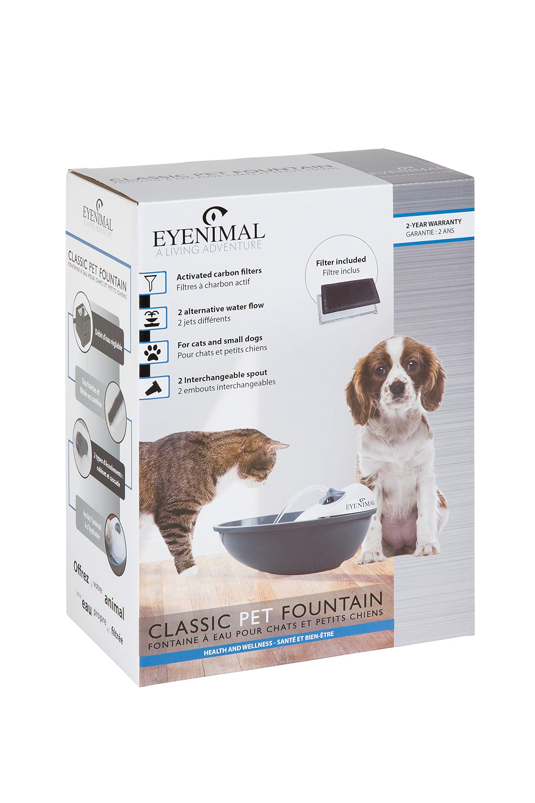 Eyenimal Fontaine à Eau Classic 1,75 L pour Chien