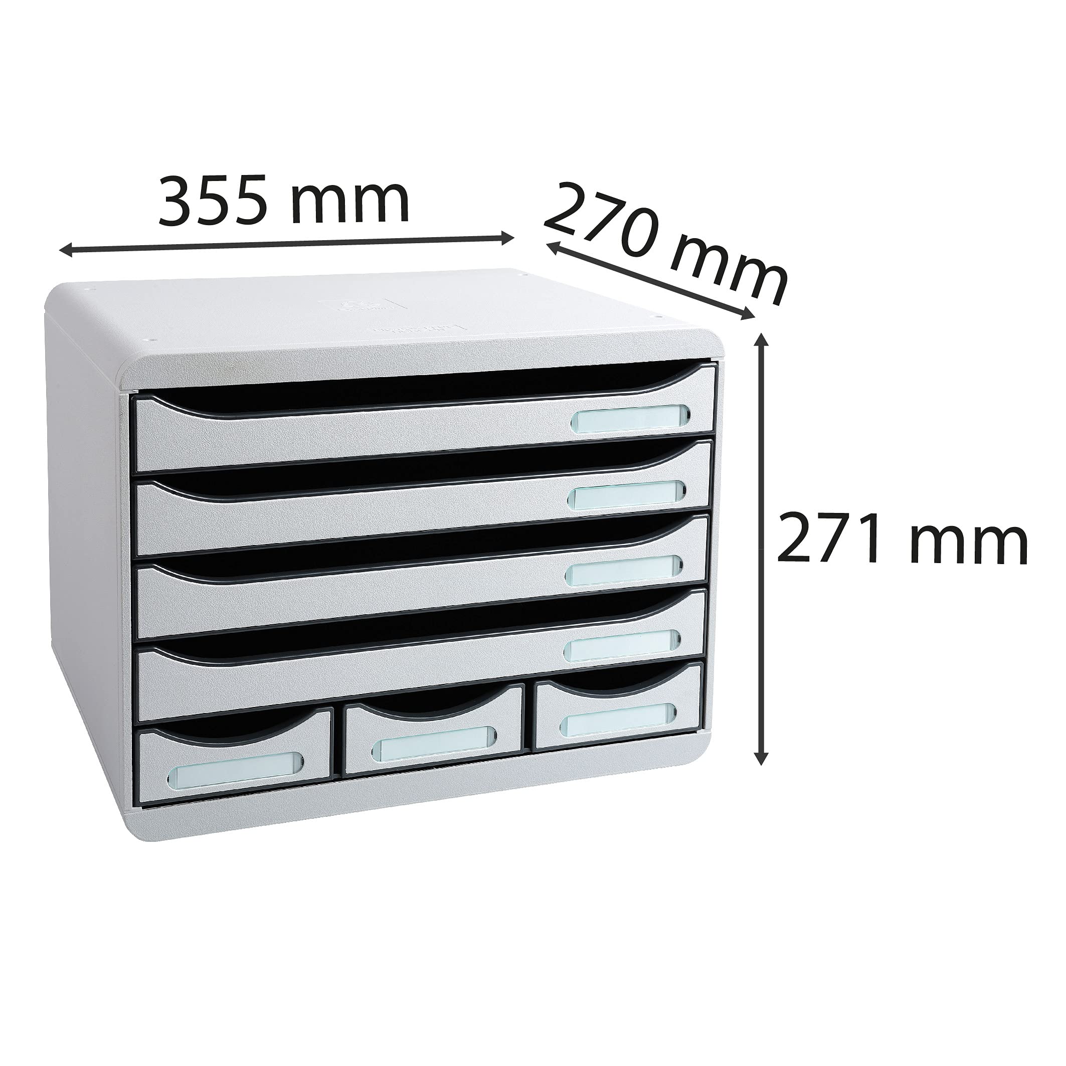Exacompta ladenblok Toolbox Mini, lichtgrijs Exacompta ladenblok Toolbox Mini, lichtgrijs