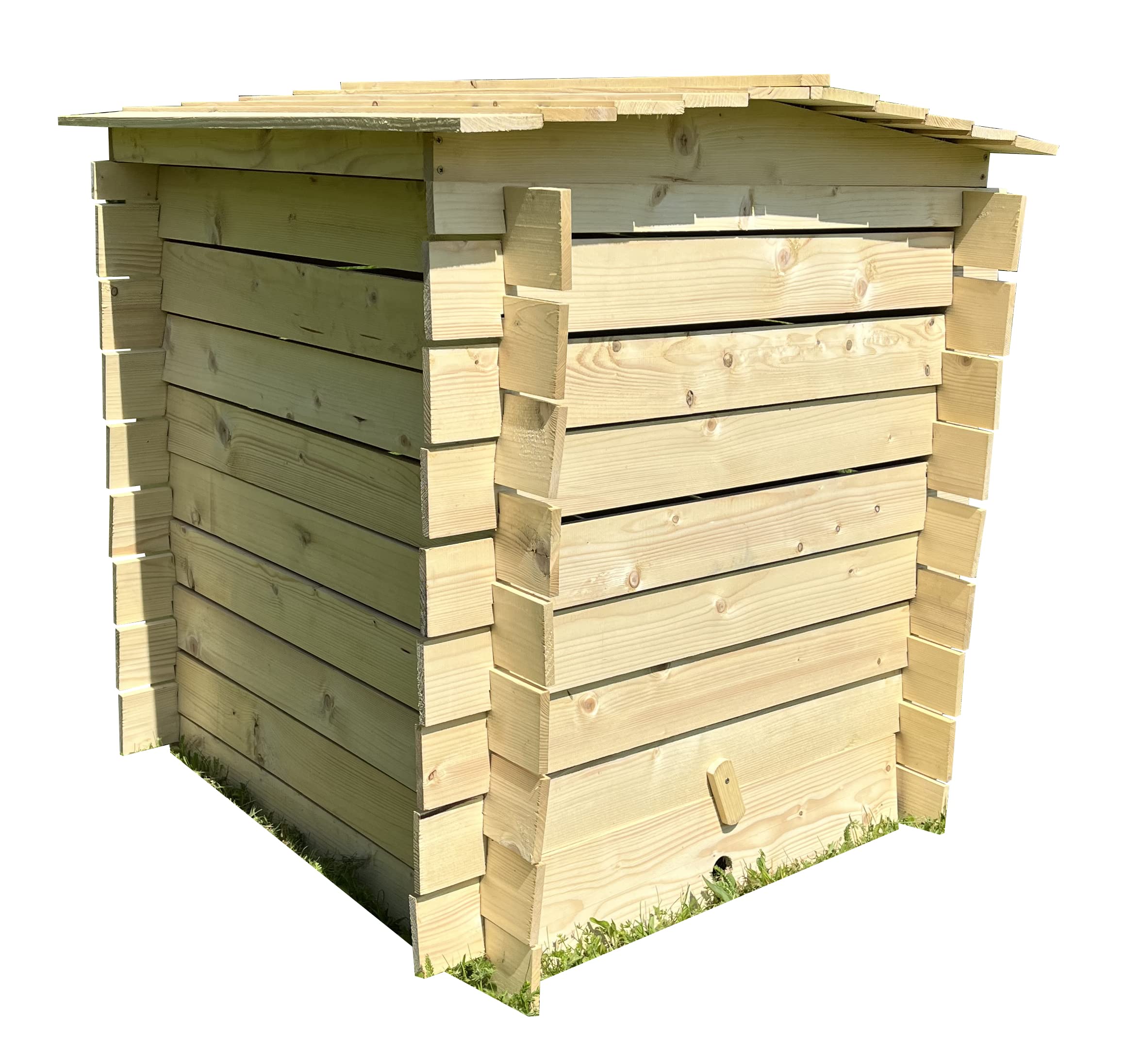 Selections Wooden Beehive Slatted Garden Composter Compost Bin (74cm x 80cm)