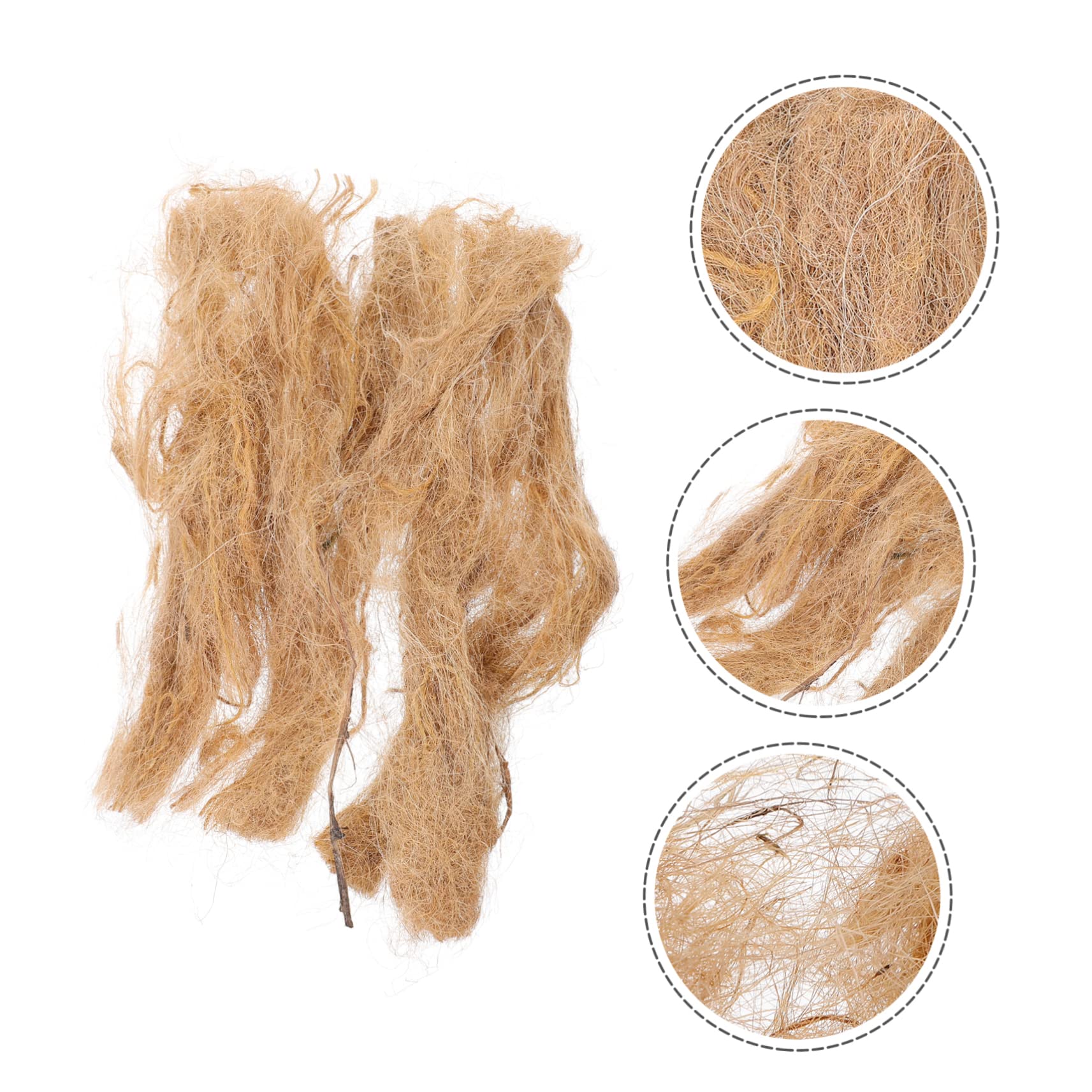 HANABASS 2packs Jute Silk Fire Starter Outdoor Ignition Tool for Camping Hiking BBQ Survival Gear Weather Resistant Easy Spark Fire Lighter for All Conditions