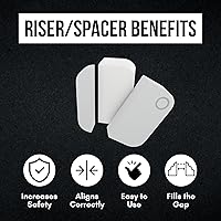 Vista 7 de Elevador de sensor para Ring Elevador de sensor de contacto de alarma de 2ª generación Espaciador de alarma con adhesivo 3M - Sensor/imán