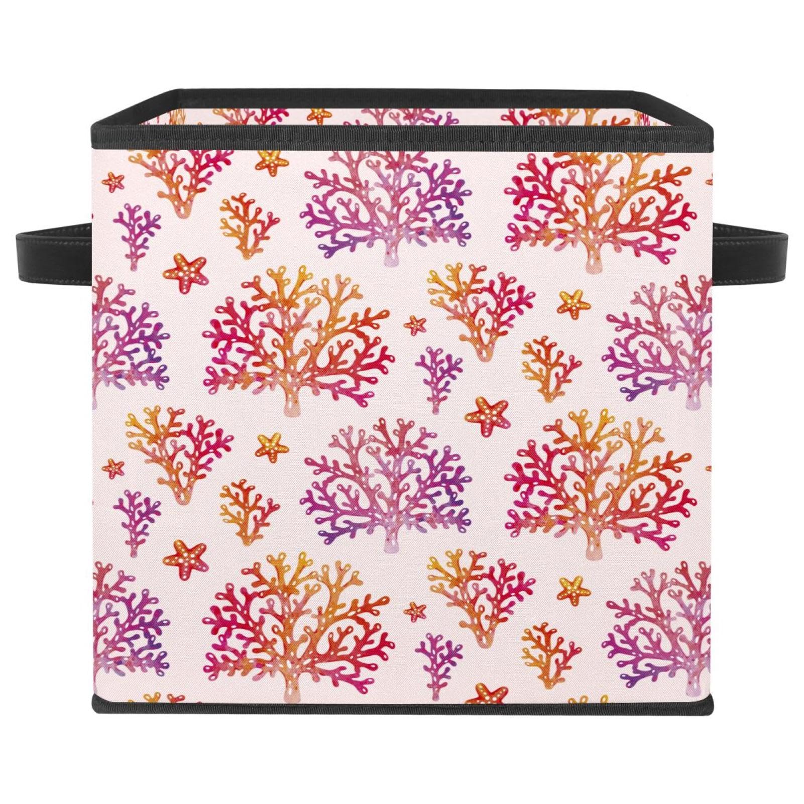 Boîte de rangement pliable en tissu cube pour jouets, livres et placard