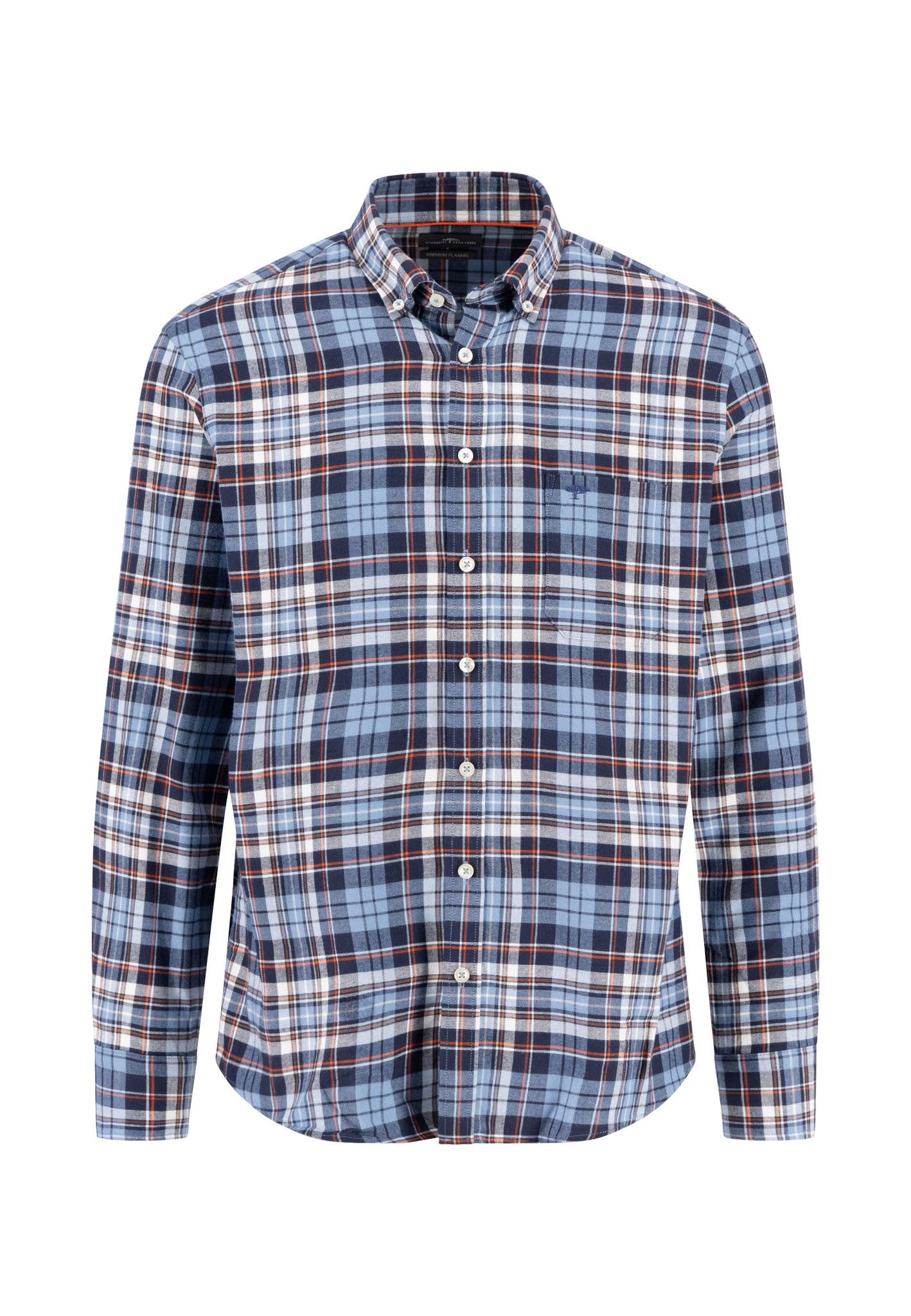 Fynch-Hatton Men's Navy Fynch Hatton 14118150 Long Sleeve Shirt Xl