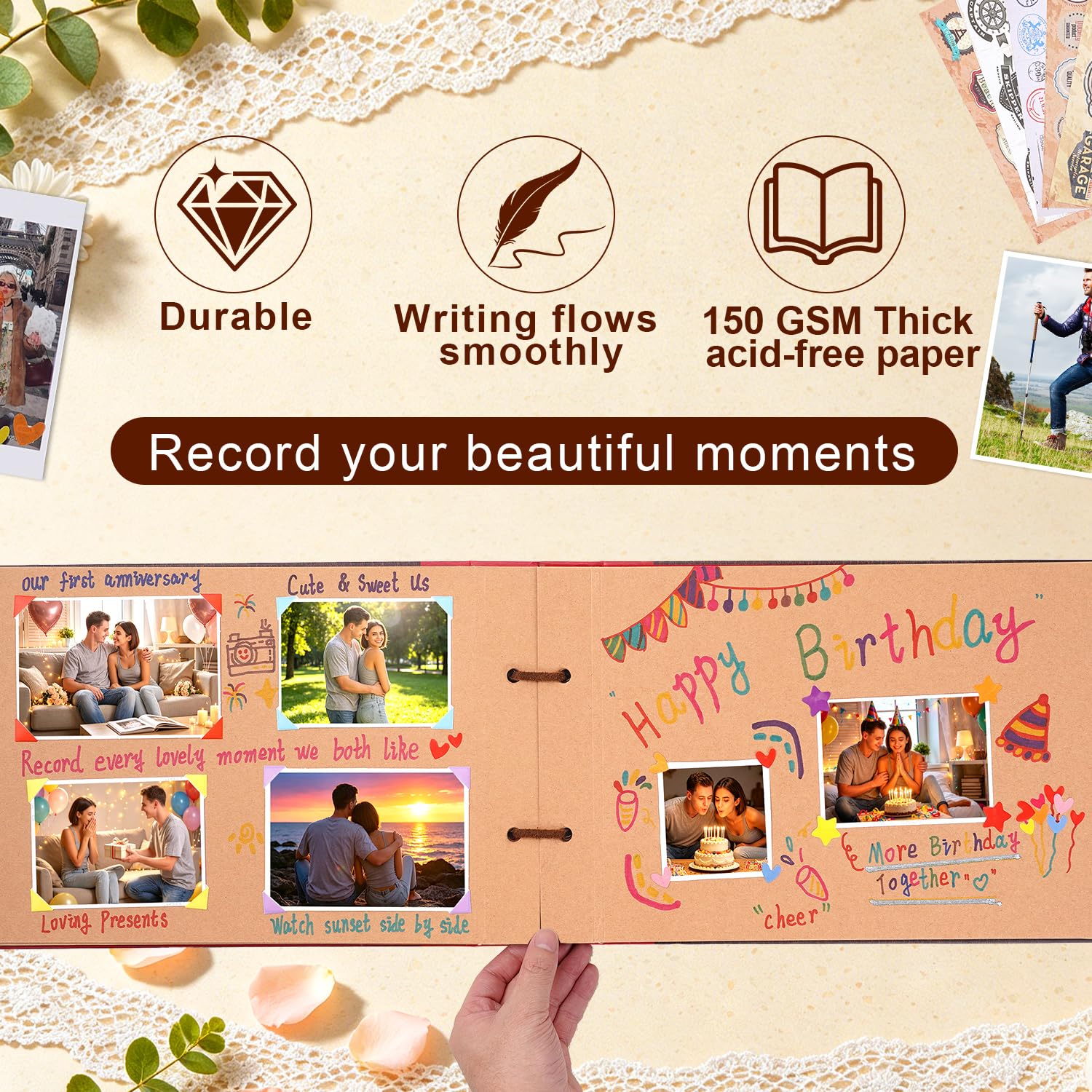 Álbum de fotos Our Adventure Book Scrapbook