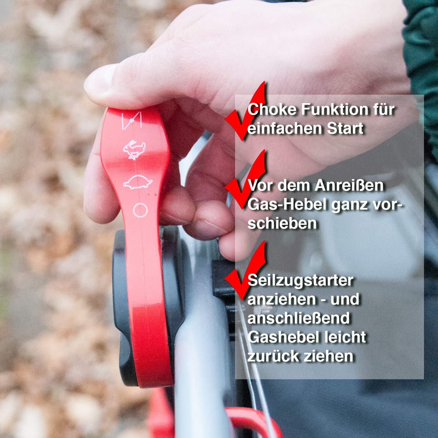 HECHT 8514 Benzin-Laubsauger (58cm Saugdüse, Saugschlauch, Radantrieb, Rotationsbürste)