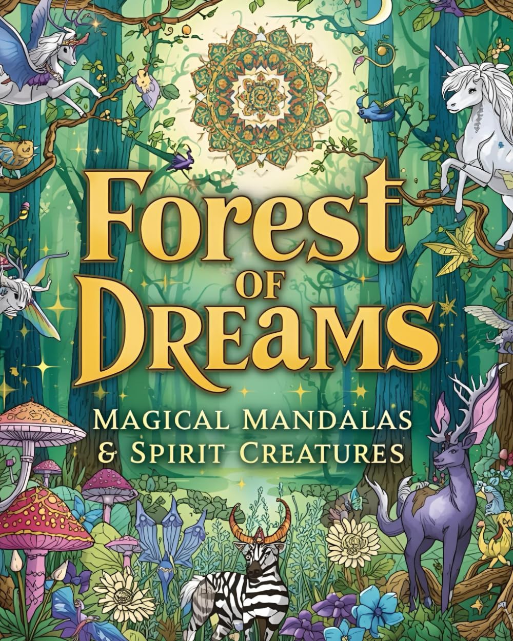 Forest of Dreams: Magical Mandalas & Spirit Creatures: Discover Whimsy and Magic in Every Leaf and Creature