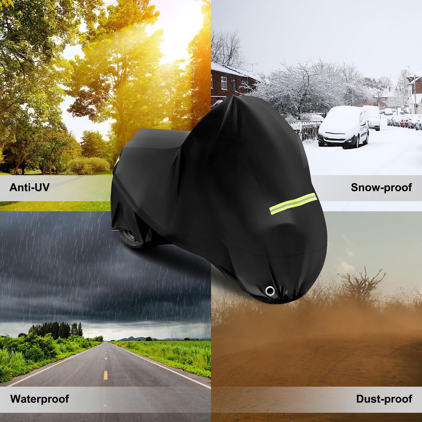 Housse Scooter MYCOVER - Protection Hiver Et Pluie - Résistante Déchirure - Intérieur Et Extérieur