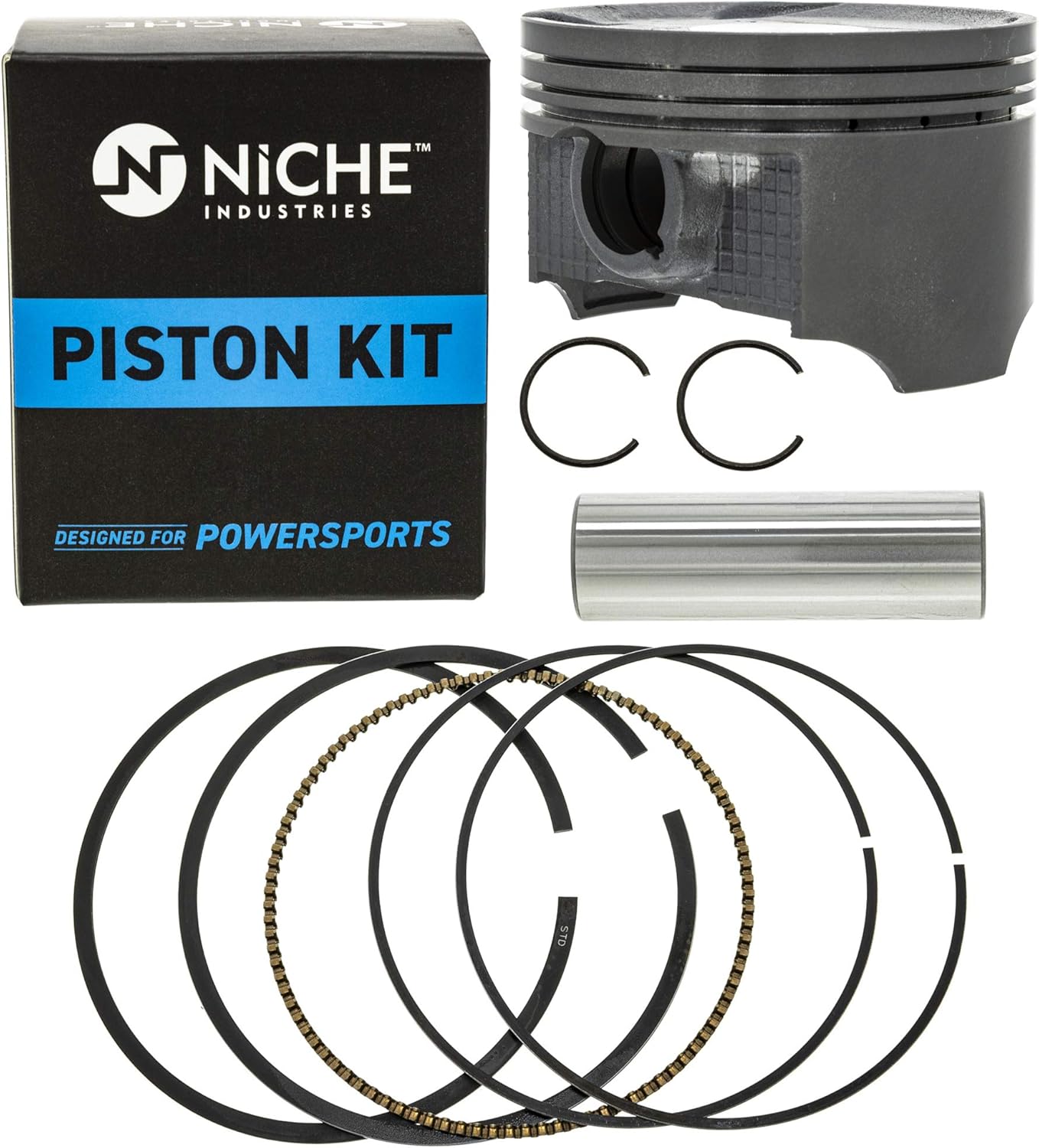 NICHE Stock Piston for Suzuki Eiger 400 King Quad 12100-38F21-050 12111-38F21-0F0 (82mm)