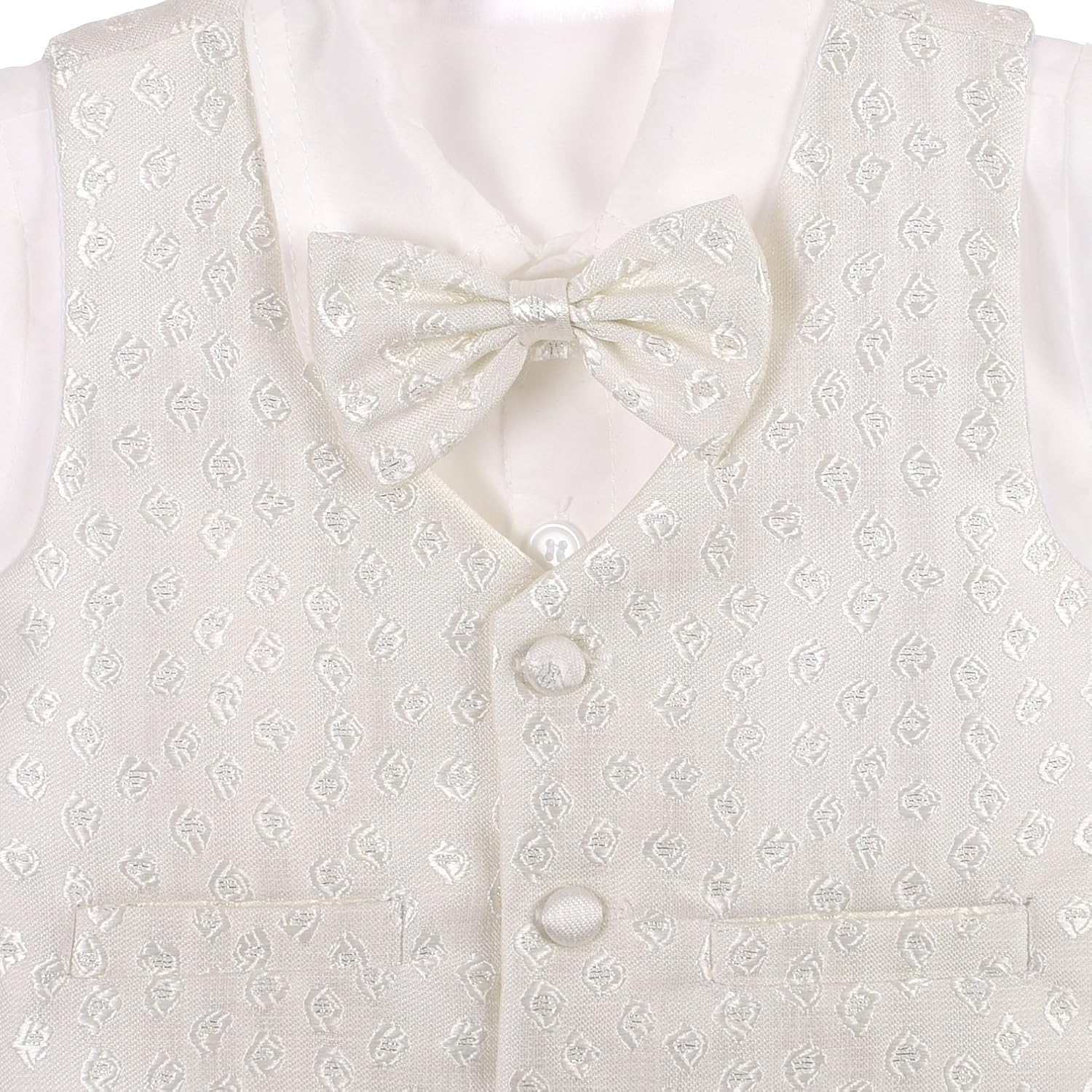 Lito Angels Baby Boys Christening Outfit & Bonnet Baptism Wedding Suit 4pcs Set