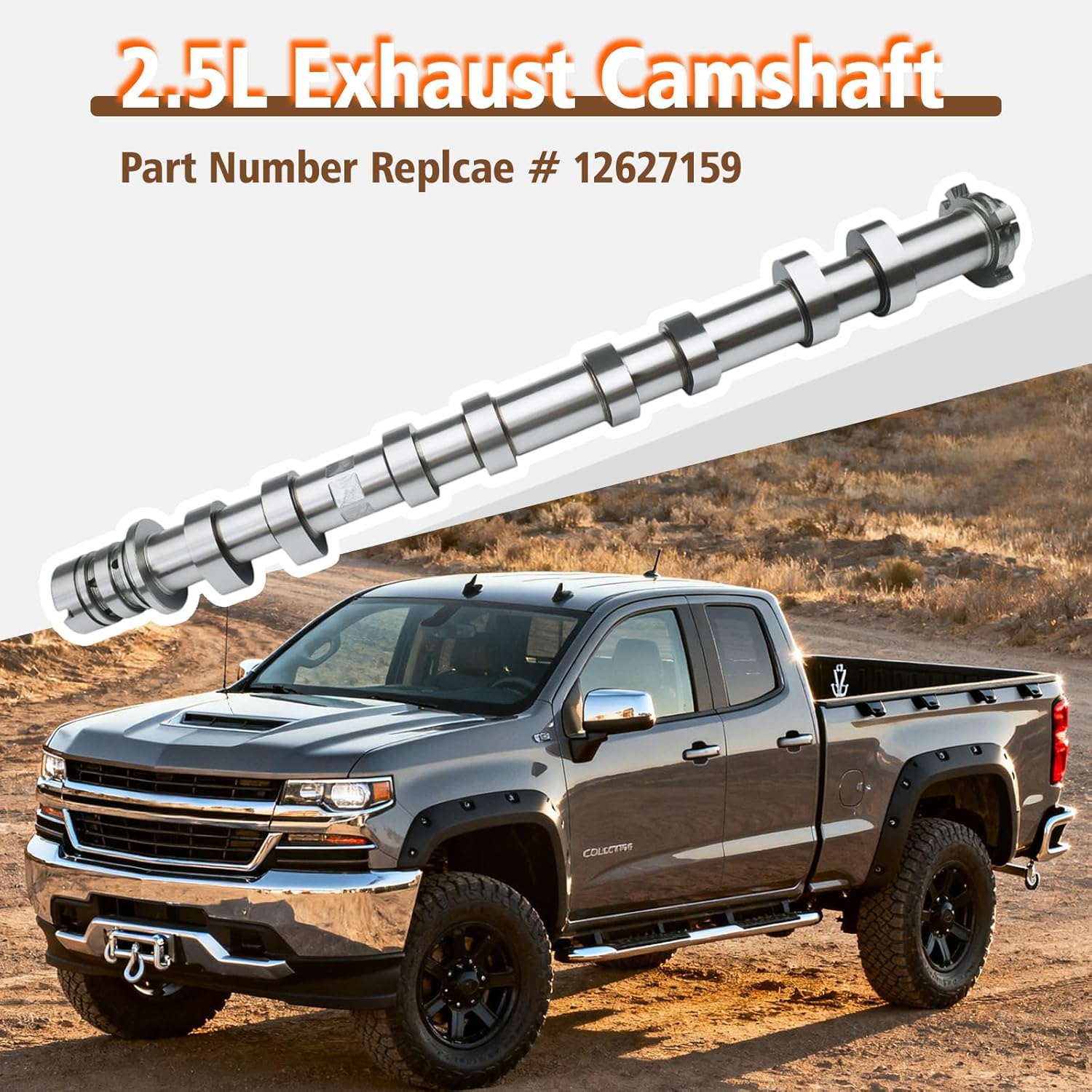 Exhaust Camshaft For 2013-2022 Buick Envision LaCrosse Chevy Colorado Impala Blazer Malibu Limited GMC Acadia Canyon, 2.5L