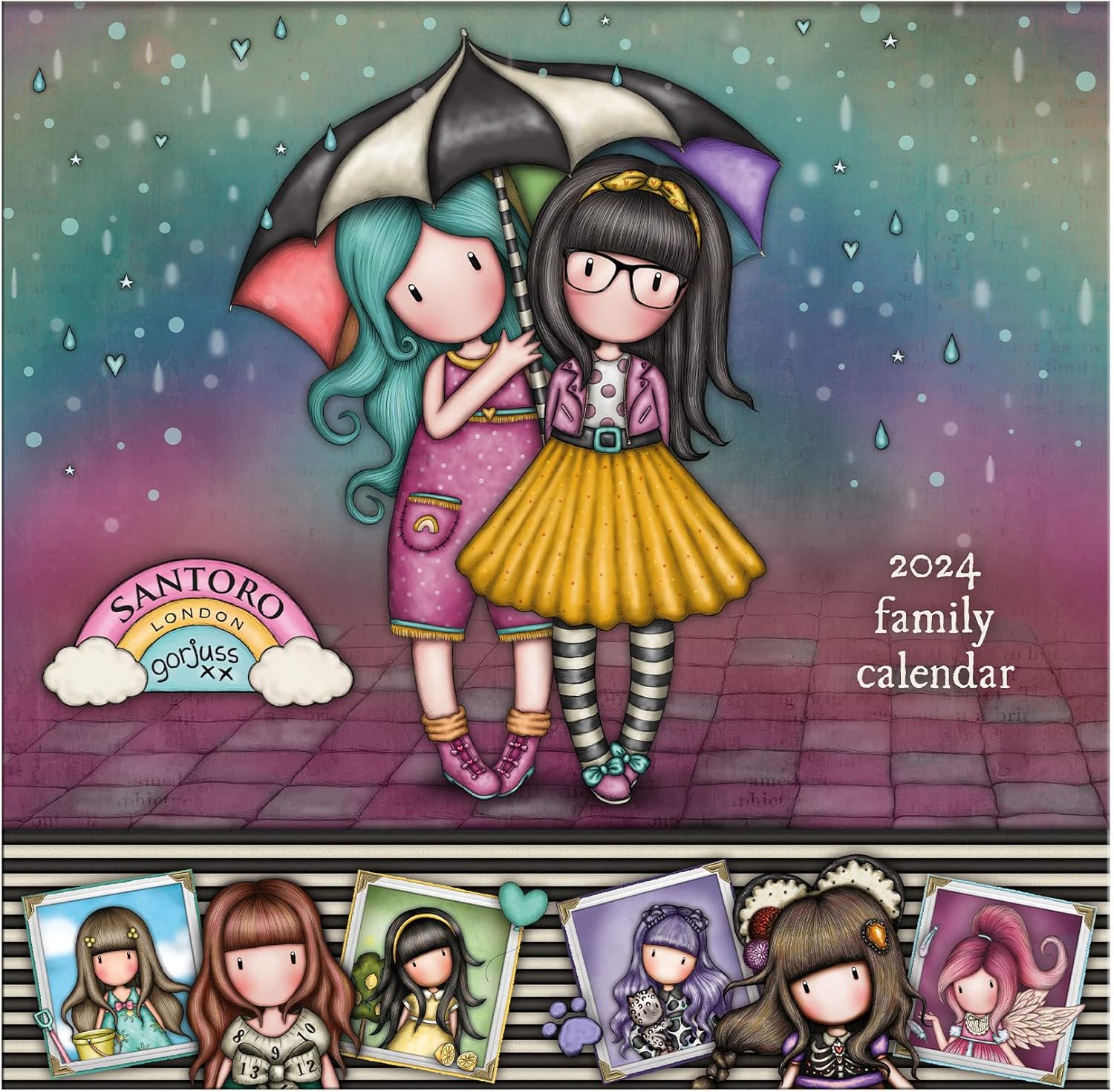 Santoro Gorjuss Calendario familiare 2024 Be Kind to each Other