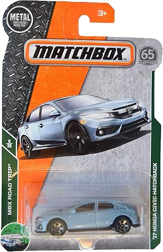 Miniatura 1 de Matchbox '17 Hon-da Civic Hatchback, [Azul pizarra] 6/35