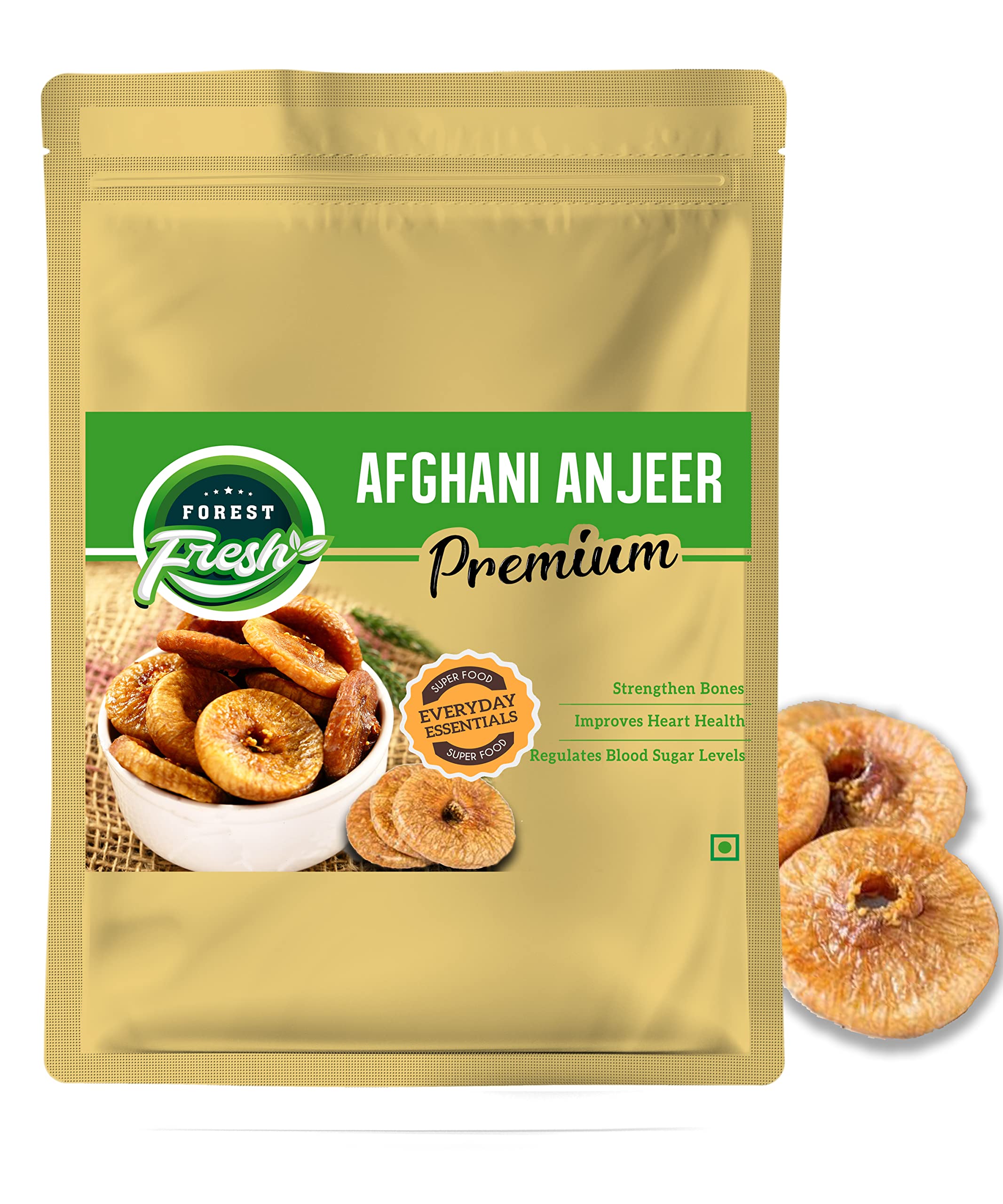 Forest Fresh - Premium Afghani Anjeer - (Dried Figs) - 250gm - Everyday Essential Superfood - Dry Fruits & Nuts (250)