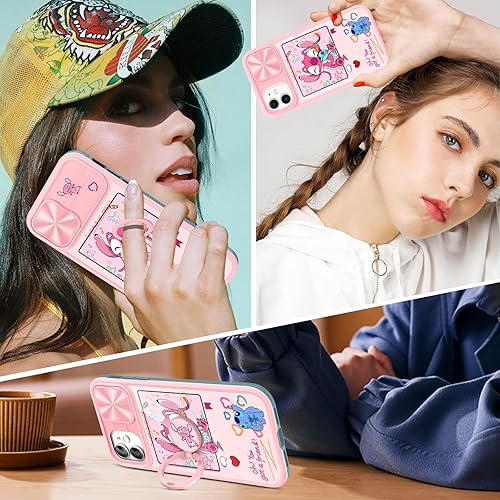 Miniatura 6 de Joyleop Funda 2 en 1 para iPhone 11 con diseño de dibujos animados para niñas, mujeres, adolescentes y niños, diseño de patrón con cubierta