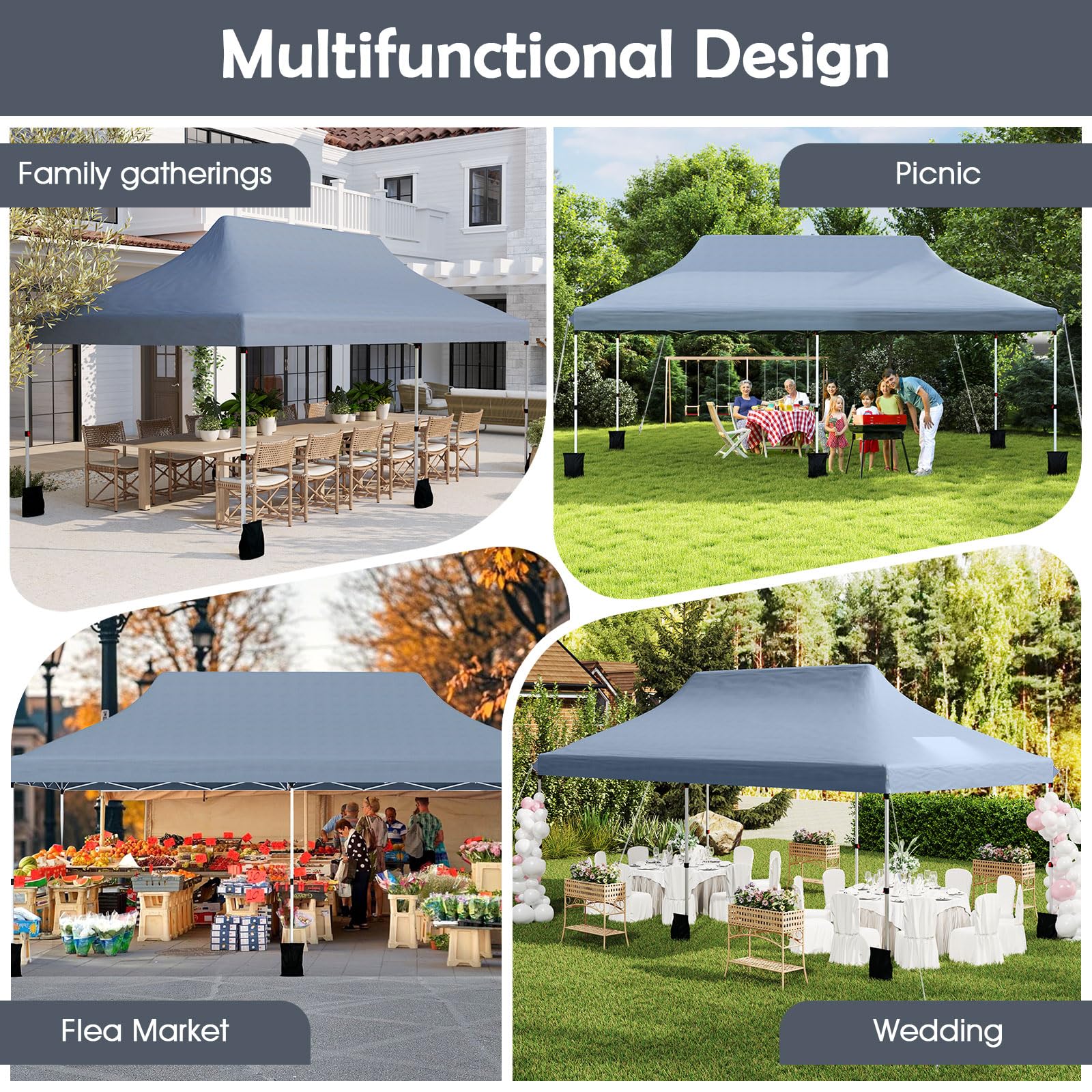 Z-Shade 12'x10' Pop-Up Canopy Tent With Walls - Portable Shelter For Garden & Events