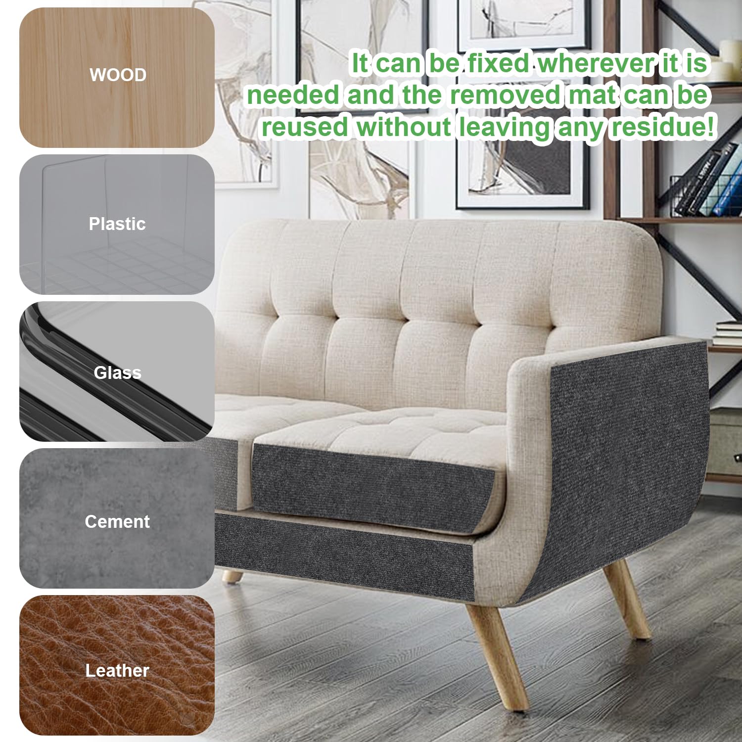 Mata do drapania dla kota do przycinania dywan drapak dla kota 30 × 100 cm DIY mata do drapania bezpieczna samoprzylepna naklejka dla kota Scratcher chroni dywany i sofy